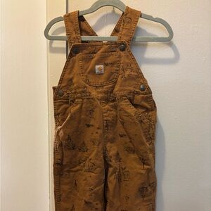 Carhartt Brown Workwear Overalls Durable Canvas